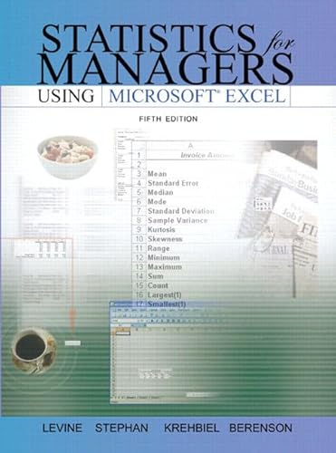 Statistics for Managers Using Microsoft Excel and Student CD Package (5th Edition)