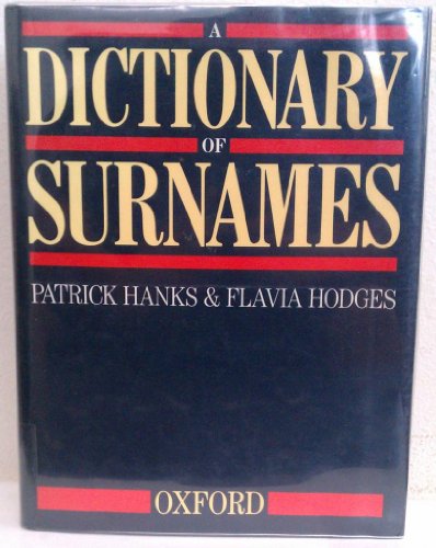 A Dictionary of Surnames