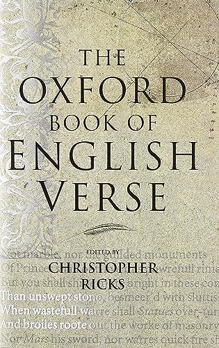 The Oxford Book of English Verse