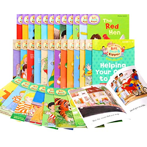 Read with Biff, Chip & Kipper Set Phonics and First Stories 33 Books Collection Level 1-3 [Paperback] [Jan 01, 2015] Roderick Hunt,Alex Brychta