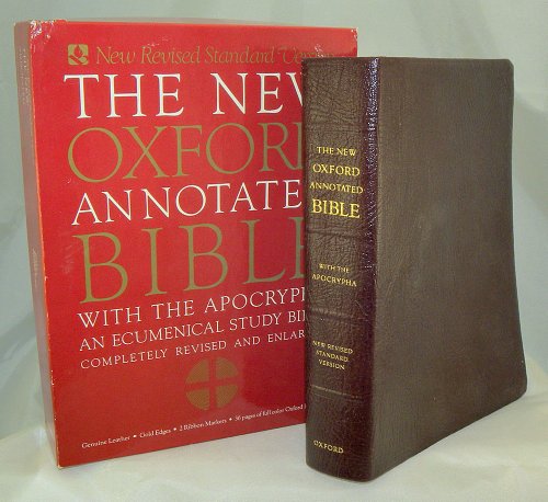 The New Oxford Annotated Bible with the Apocrypha, New Revised Standard Version (Burgundy Leather)