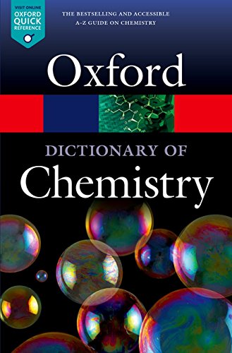 Cover of A Dictionary of Chemistry (Oxford Quick Reference) by Rennie, Richard, paperback Book