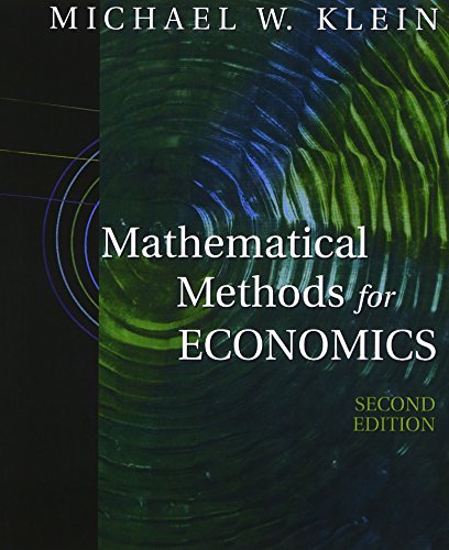 Mathematical Methods for Economics (Addison-Wesley Series in Economics)