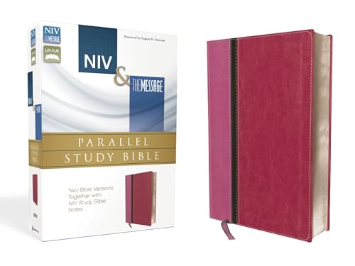 NIV, The Message, Parallel Study Bible, Leathersoft, Pink: Two Bible Versions Together with NIV Study Bible Notes