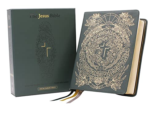 The Jesus Bible Artist Edition, ESV, Genuine Leather, Calfskin, Green, Limited Edition