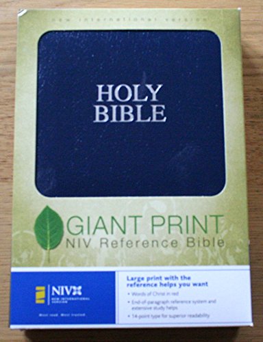 NIV Giant Print Reference Bible, Navy