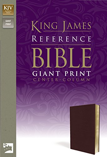 King James Version Reference Bible, Giant Print, Leather Look