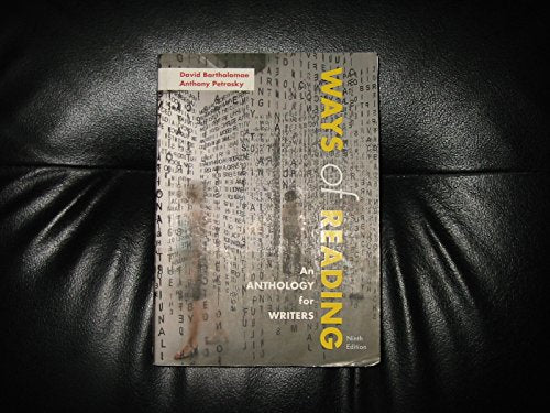 Ways of Reading: An Anthology for Writers