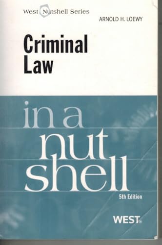 Criminal Law in a Nutshell (Nutshells)