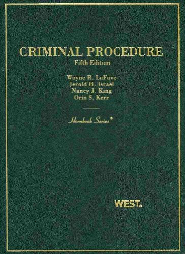 Criminal Procedure (Hornbooks)