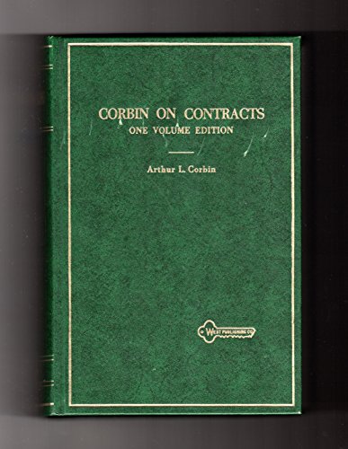 Corbin on Contracts: One Volume Edition (Hornbooks)