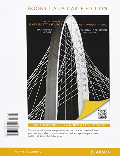 Cover of University Physics with Modern Physics Technology Update, Books a la Carte Edition (13th Edition) by Young, Hugh D., Loose Leaf Book