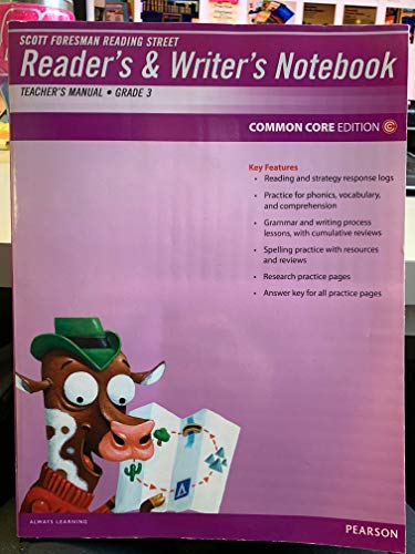 Scott Foresman Reading Street Reader's and Writer's Notebook Teacher's Manual Grade 3