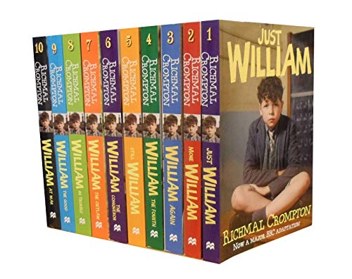Just William by Richmal Crompton Collection Set: (Titles Contain Just William, More William, William Again, William the Fourth, Still William, William ... in Trouble, William the Good, William)