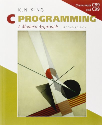 Cover of C Programming: A Modern Approach by King, K N, paperback Book