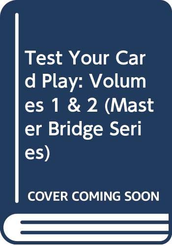 Cover of Test Your Card Play (Master Bridge Series) by Hugh Kelsey, paperback Book