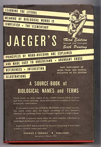 Source-Book of Biological Names and Terms