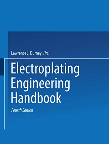 Cover of Graham's Electroplating Engineering Handbook, 4th Edition by Lawrence Durney, hardcover Book