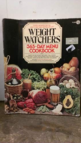 Cover of Weight Watchers' 365-Day Menu Cookbook by Weight Watchers International, paperback Book