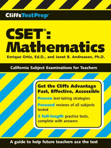 CliffsTestPrep CSET: Mathematics