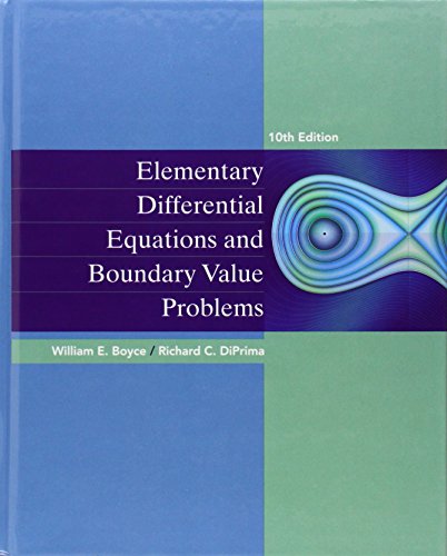 Elementary Differential Equations and Boundary Value Problems