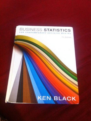 Cover of Business Statistics: For Contemporary Decision Making by Black, Ken, hardcover Book