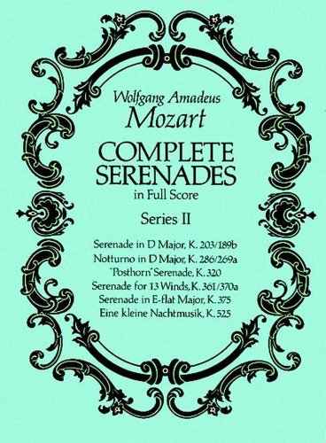 Complete Serenades in Full Score, Series II (Dover Music Scores)
