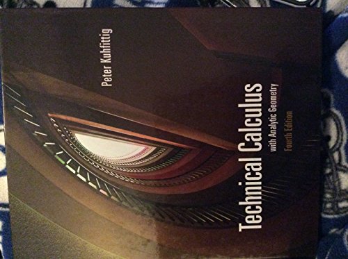 Technical Calculus with Analytic Geometry (Available Titles CengageNOW)