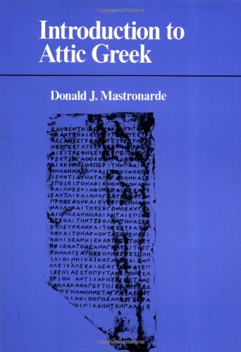 Cover of Introduction to Attic Greek by Donald J. Mastronarde, paperback Book