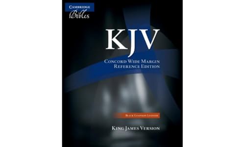 KJV Concord Wide Margin Reference Bible, Black Edge-lined Goatskin Leather, KJ766:XME