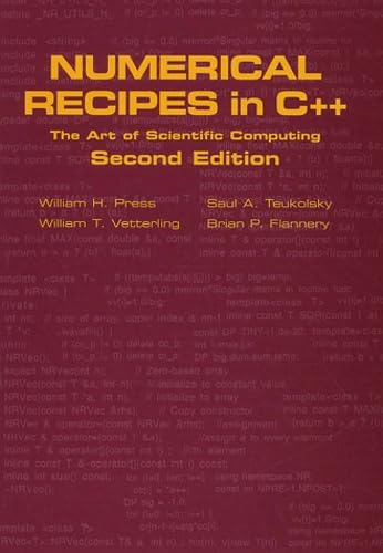 Numerical Recipes in C++: The Art of Scientific Computing