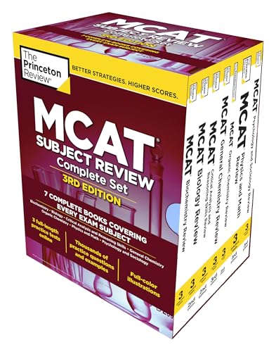 The Princeton Review MCAT Subject Review Complete Box Set, 3rd Edition: 7 Complete Books + 3 Online Practice Tests (Graduate School Test Preparation)