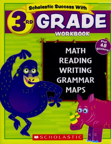 Scholastic - 3rd GRADE Workbook with Motivational Stickers