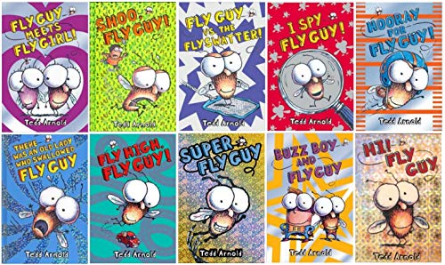 Hi! Fly Guy Complete Series Set Books 1-10: Hi! Fly Guy, Super Fly Guy, Shoo, Fly Guy!, There Was an Old Lady Who Swallowed a Fg, Fly High, Fg!, Hooray for Fg, I Spy Fg, Fg Meets Fly Girl, Buzz Boy 7 Fg, Fg Vs the Flyswatter