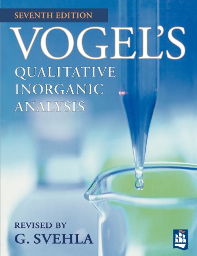 Vogel's Qualitative Inorganic Analysis