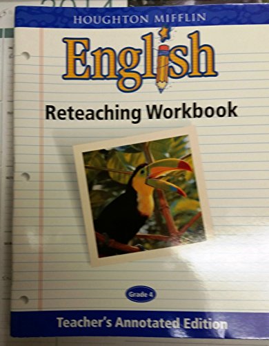 English Reteaching Workbook, Grade 4, Teacher's Annotated Edition