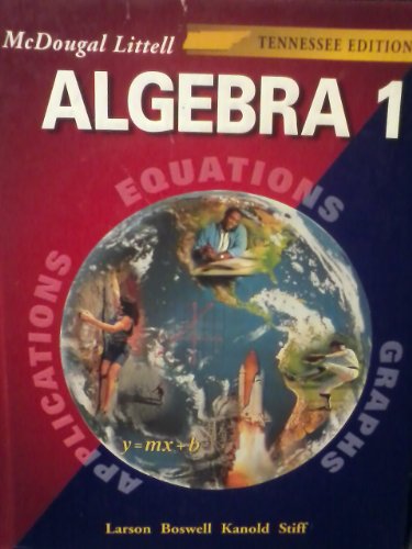 Algebra 1, Grades 9-12: McDougal Littell High School Math Tennessee