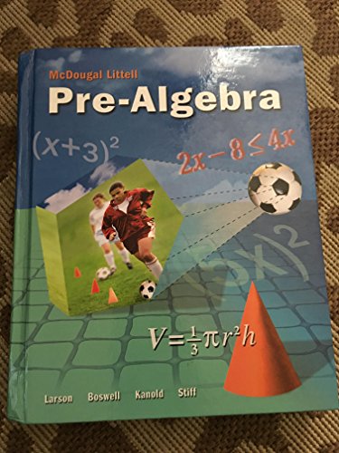 McDougal Littell Pre-Algebra: Student Edition 2008