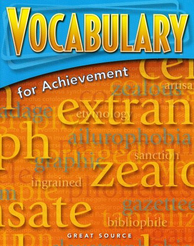 Vocabulary for Achievement: First Course Student Edition Grade 7