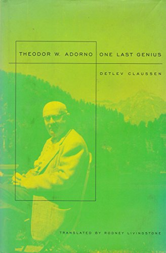 Theodor W. Adorno: One Last Genius