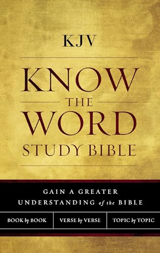 Know the Word Study Bible: King James Version, Know the Word Study Bible, Red Letter Edition