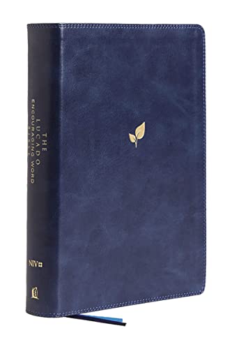 NIV, Lucado Encouraging Word Bible, Leathersoft, Blue, Comfort Print: Holy Bible, New International Version