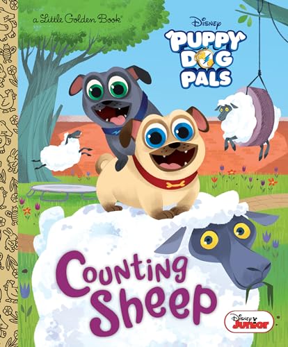 Counting Sheep (Disney Junior Puppy Dog Pals) (Little Golden Book)