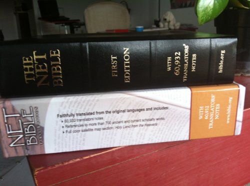 Cover of NET Bible First Edition (Premium Bonded Leather Black Saddle) by Biblical Studies Press, Leather Bound Book