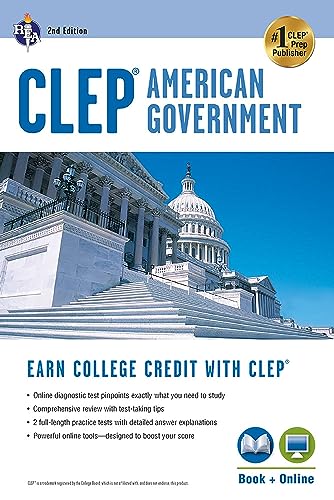 CLEP® American Government Book + Online (CLEP Test Preparation)