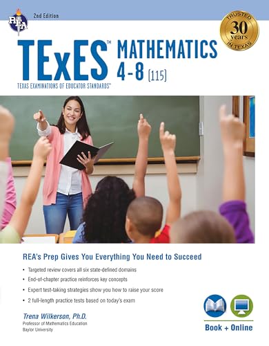 TExES Mathematics 4-8 (115), 2nd Ed., Book + Online