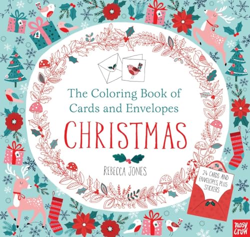 The Coloring Book of Cards and Envelopes: Christmas
