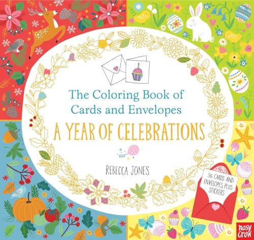 The Coloring Book of Cards and Envelopes: A Year of Celebrations