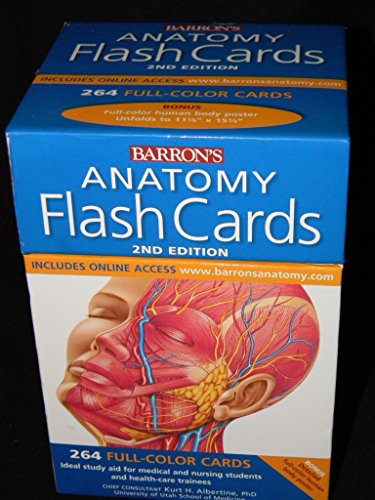 Barron's Anatomy Flash Cards, 2nd Edition