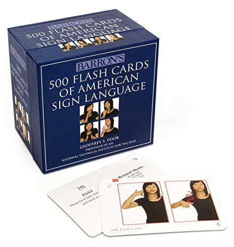 500 Flash Cards of American Sign Language